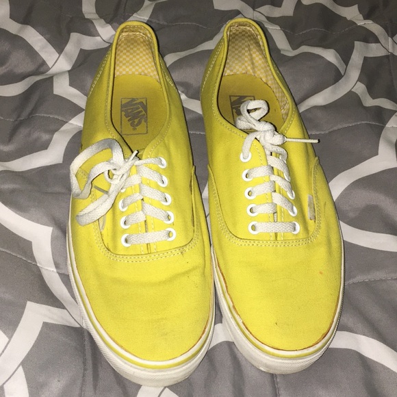 yellow vans off the wall